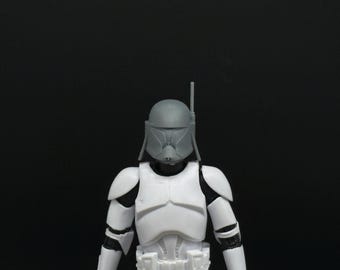 Phase 1 Commander Bacara Clone Trooper 1/12-helm voor Custom Black Series 6 inch