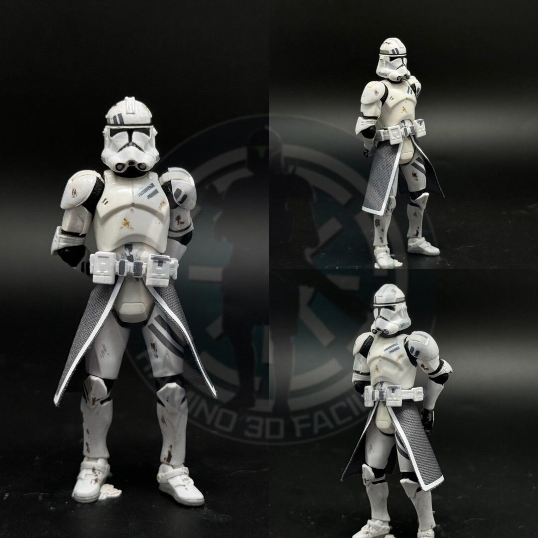 Custom Kama 1:18 Custom Grey and White Kama for Clone Trooper 3.75 Inches - Etsy