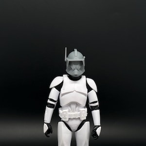 Phase 1 Commander Cody Clone Trooper Helmet - 1/12 Scale Helmet for 6in Custom Action Figure