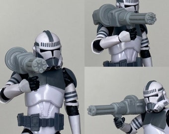 1:12 Clone Trooper Chaingun For Black Series 6inch