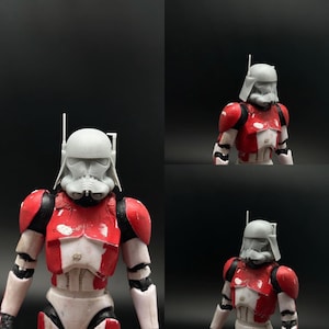1:12 Captain Stag Clone Trooper Helmet for Black Series 6inch