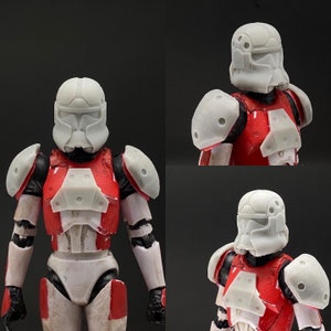 1:12 Clone Gunner Set Helmet and Chest Piece for Black Series 6inch