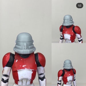 1:12 Airborne Kolyn Clone Trooper Helmet for Black Series 6inch