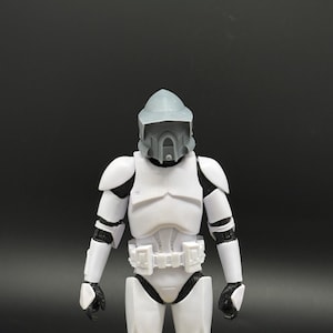 ARF Clone Trooper hjälm i skala 1/12 för anpassad Black Series 15 cm