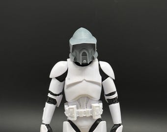 ARF Clone Trooper-helm op schaal 1/12 voor Custom Black Series 6 inch
