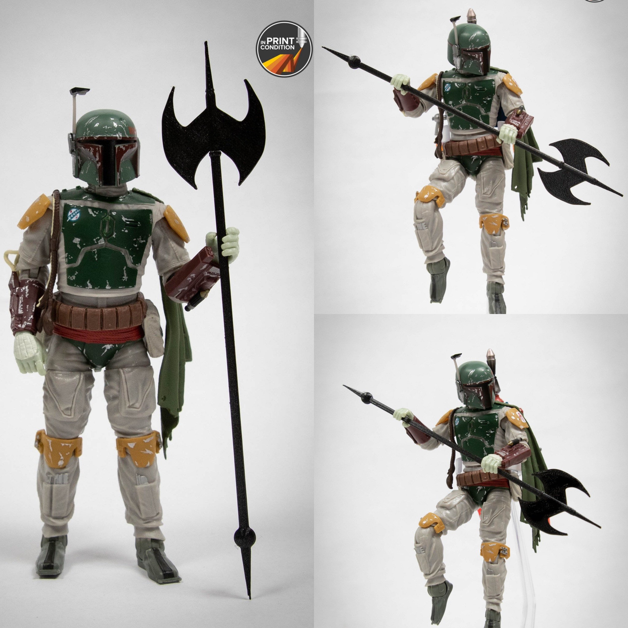 1:12 Boba Fett Arena Staff for Black Series 6inch - Etsy