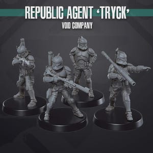 Agent Tryck Miniature 35mm Legion 40mm Shatterpoint - Skullforge Studios