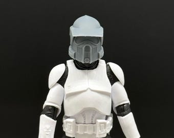 ARF Realistic Clone Trooper 1/18 Scale Helmet for Custom Black Series 3.75in