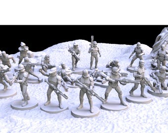 Armería Galáctica: Conjunto de 20 soldados clon de asalto