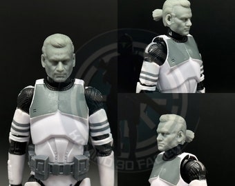 1:12 Cut Lawquane Head Sculpt Custom For Black Series