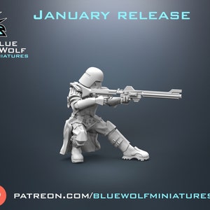 Blue Wolf Miniatures: Marine with Comms backpack