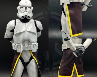 Soldado clon realista a escala 1:6, comandante Jet Kama, para figura personalizada de 12 pulgadas