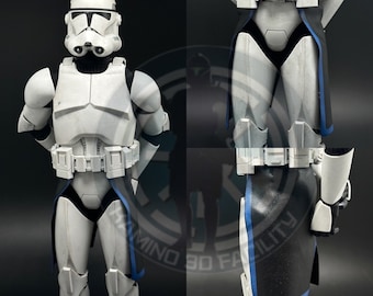 1:6 HT Clone Trooper Realistic Black and Blue Kama For Custom 12” Figure