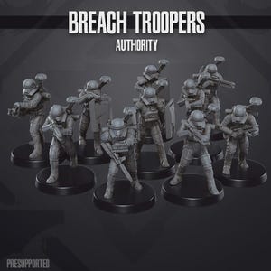 Authority Breach Troopers Miniature 35mm Legion 40mm Shatterpoint - Skullforge Studios