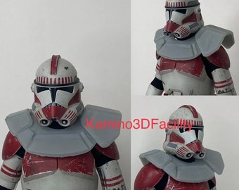 Hombrera realista de soldado clon SS/HT a escala 1:6 para figura personalizada de 12"