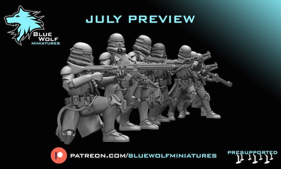 Galactic Marines - Miniature Star Wars Legion Resina Stampata - Foto 8