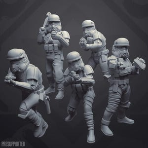 Authority Remnant Troopers Miniature 35mm Legion 40mm Shatterpoint - Skullforge Studios