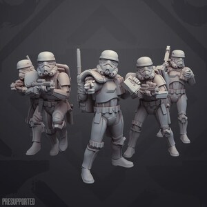 Authority Desert Troopers Miniature 35mm Legion 40mm Shatterpoint - Skullforge Studios