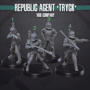 Agent Tryck Miniature 35mm Legion 40mm Shatterpoint - Skullforge Studios