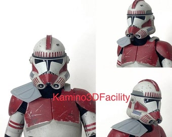 Hombrera de soldado clon Capitán Fordo HT 1:6 para figura personalizada de 12"