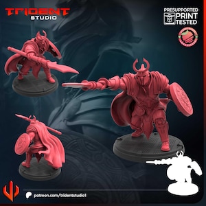 Realm Guard v3 Miniatyr 32 mm 40 mm MCP Skala 75 mm Display - Trident Studio
