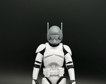 Commander Jet Clone Trooper 1/12 Scale Helmet for Custom Black Series 6in
