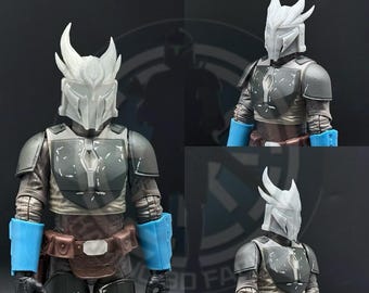 1:12 Daedric Mando Helmet for Black Series 6inch