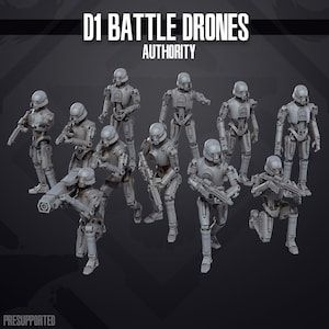 D1 Battle Drones Authority Miniature 35 mm Legion 40 mm Shatterpoint - Skullforge Studios