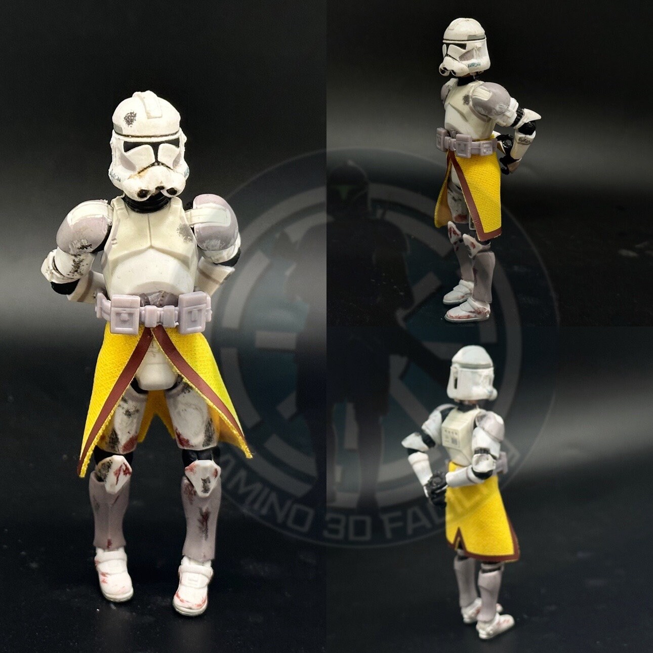 Custom Kama 1:18 Custom Realistic Yellow and Brown Kama for Clone Trooper 3.75 ...