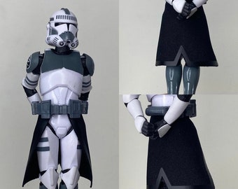 1:12 Realistic Black Kama For Clone Trooper Black Series 6inch