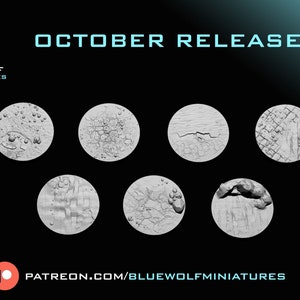 Blue Wolf Miniatures: Groundkeeper set of 27 mm round bases