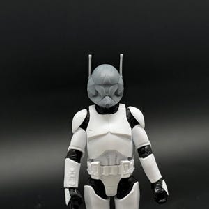 Commander Jet Clone Trooper hjälm i skala 1/18 för anpassad Black Series 3,75 tum