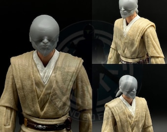 1:12 Masked Kanan Jarrus Head Sculpt Custom For Black Series