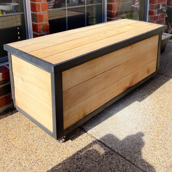 Outdoor Storage Bench Woodworking Plans