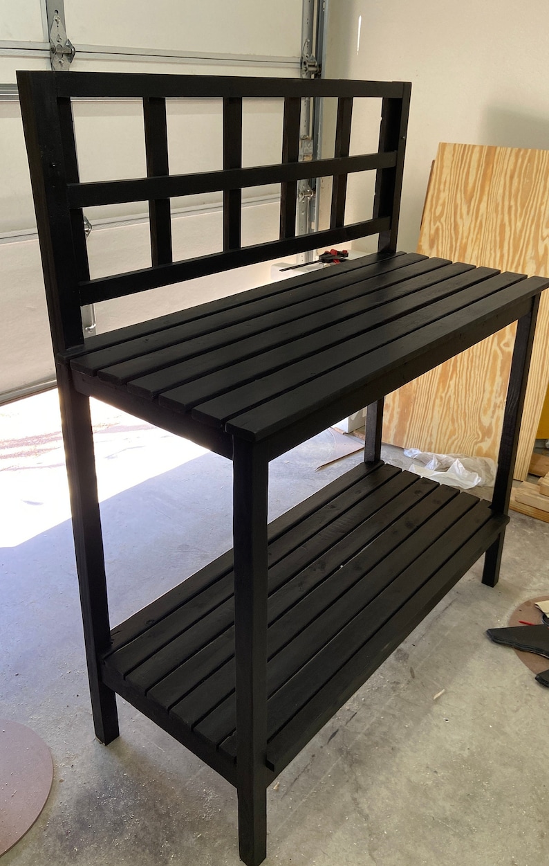Modern Potting Bench Woodworking Plans Etsy