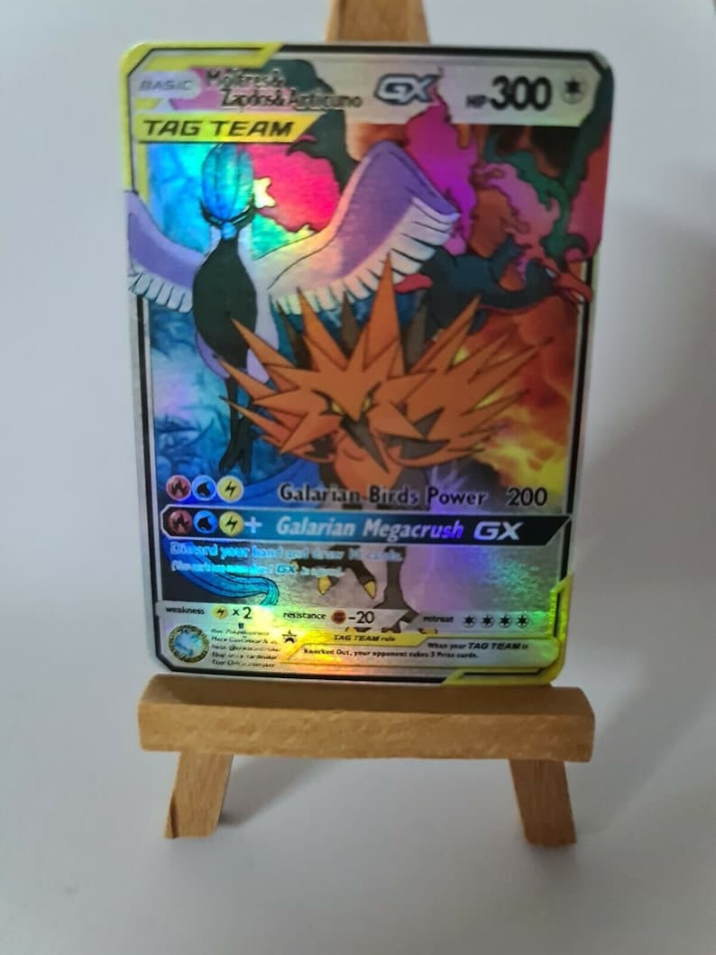 Galarian Articuno Zapdos and Moltres Proxy Custom Pokemon Card Etsy