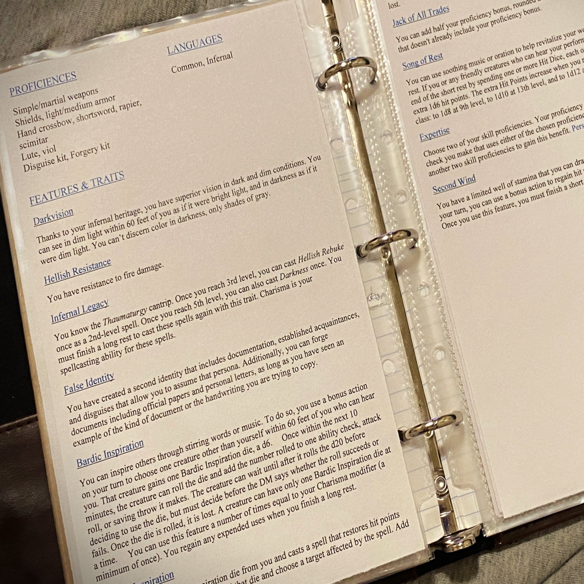 Customizable Character Sheet - Etsy