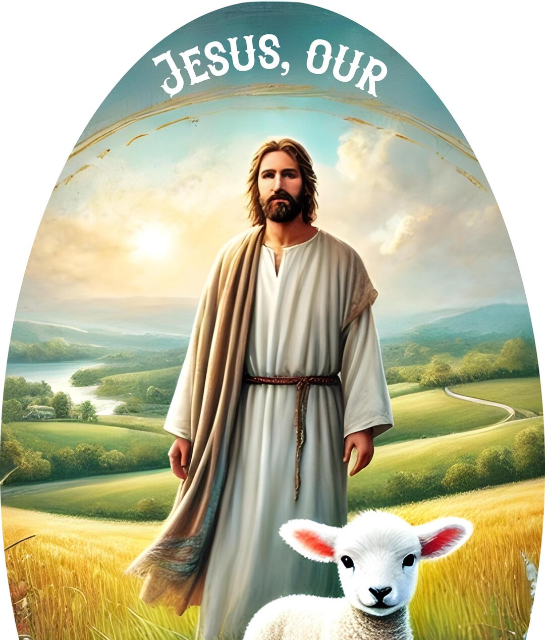 Sign Am Saviour Jesus Our Saviour Sign, Easter Wreath Sign, Religious Christian ...