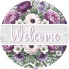 7x12 Oval Welcome Sign, Round Metal Welcome Decor, Boho Fall Wall Art ...