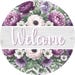 7x12 Oval Welcome Sign, Round Metal Welcome Decor, Boho Fall Wall Art ...