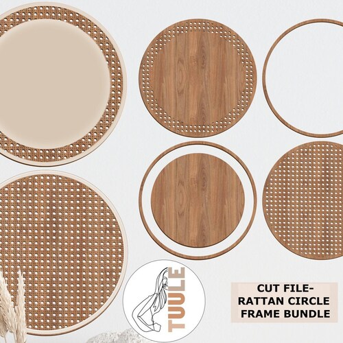 Rattan Style Digital Laser Cut File Rattan Circle Backer Svg Etsy Ireland