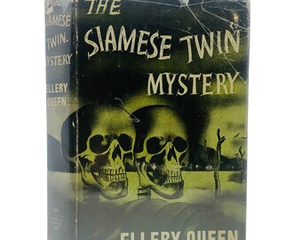 The Siamese Twin Mystery by Ellery Queen vintage book (1946) Ellery Queen Detective #7