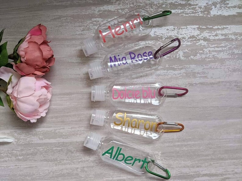 50ml Personalised hand sanitiser/cream/gel suncream shower Etsy