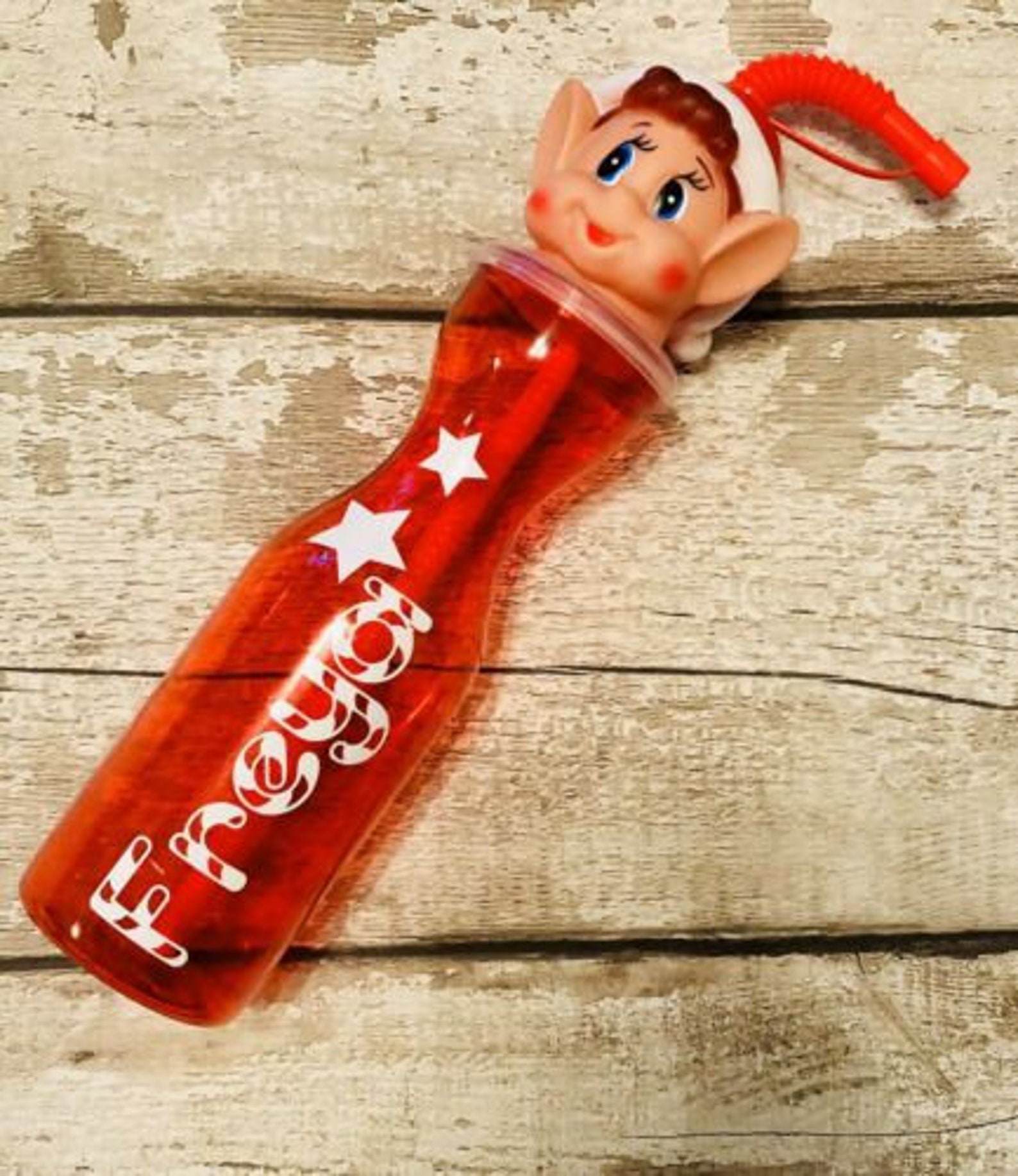 Personalised Elf bottle Elf style drinking bottles Etsy