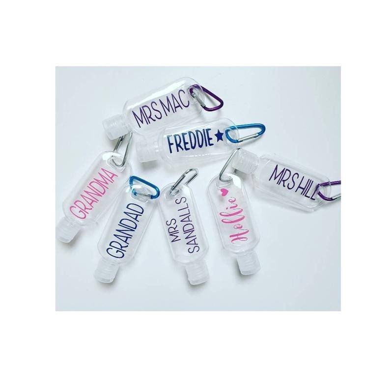 50ml Personalised hand sanitiser/cream/gel suncream shower Etsy