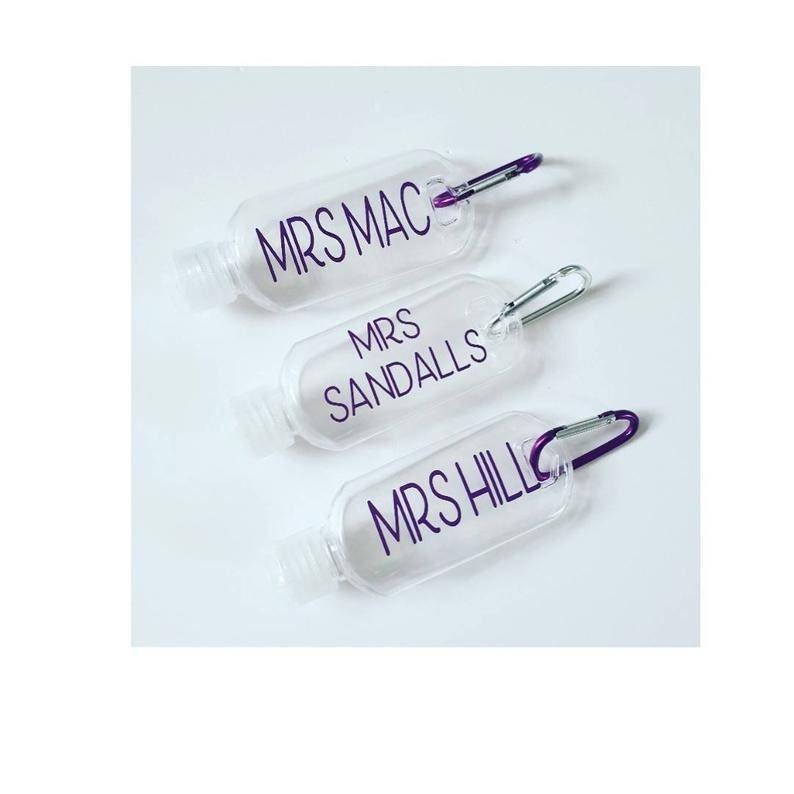 50ml Personalised hand sanitiser/cream/gel suncream shower Etsy