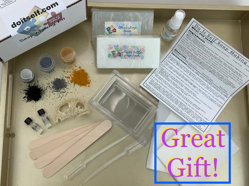Easy DIY Soap Making Kit 4 Bars Etsy