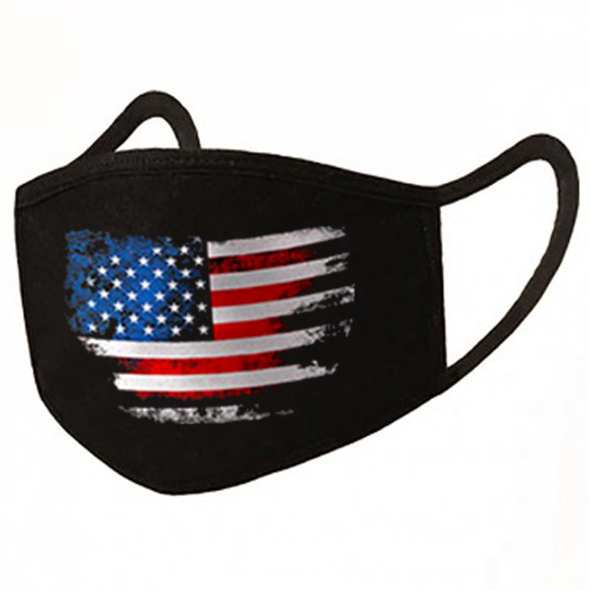 Distressed US Flag Mask United States Flag Black Mask Face Etsy
