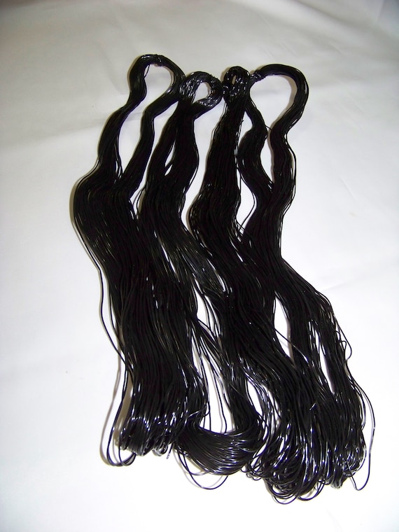 BUY 4 GET 1 FREE! Bundles of African Rubber Hair Thread 75-85 Single  Threads. For Natural Hair.