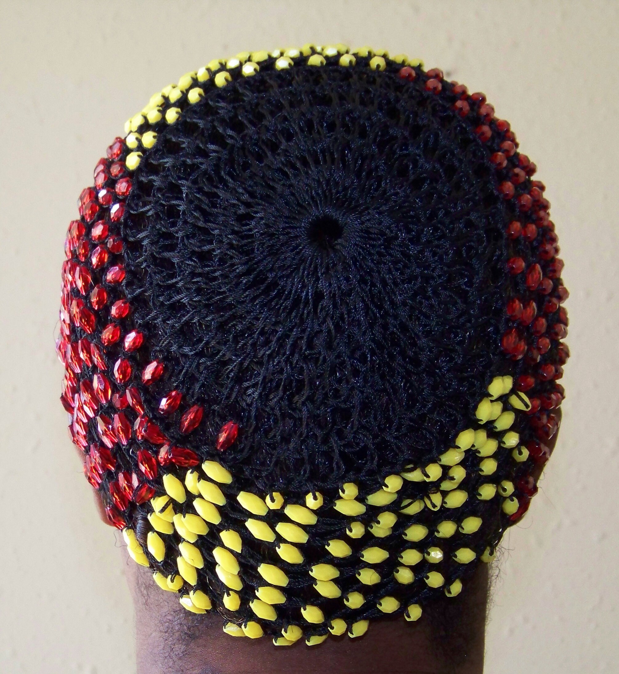 Full Beaded Hand Made Hair Net Multi Color Etsy